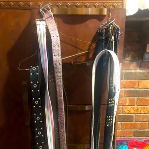 Womans fashion belts lot.  Size 18-24